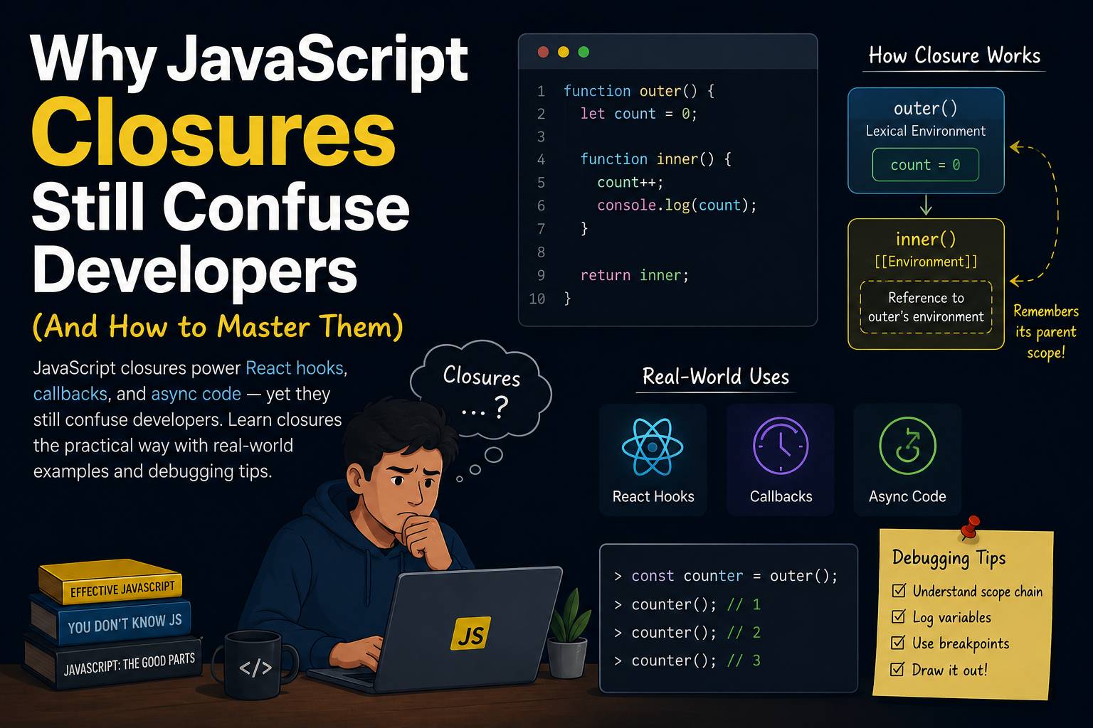 Why JavaScript Closures Still Confuse Developers (And How to Master Them)